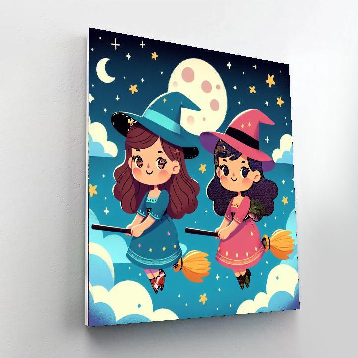 Whimsical Witches Numbered Painting Kits