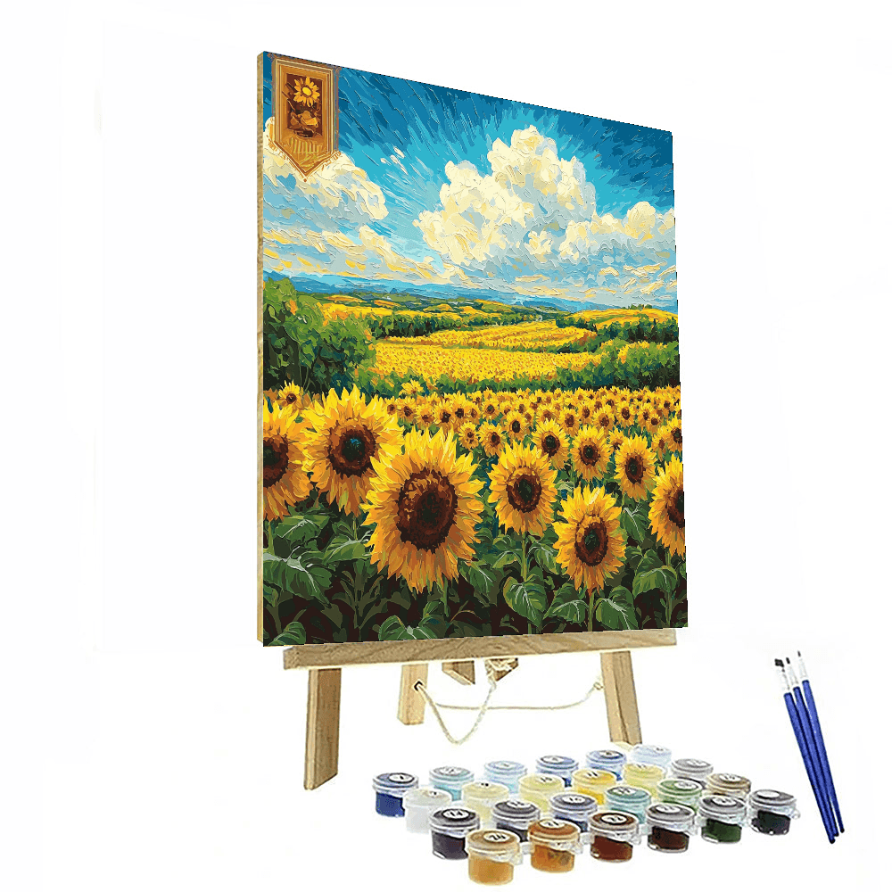Vincent Van Gogh Inspired Sunflower Fields  Paint By Numbers