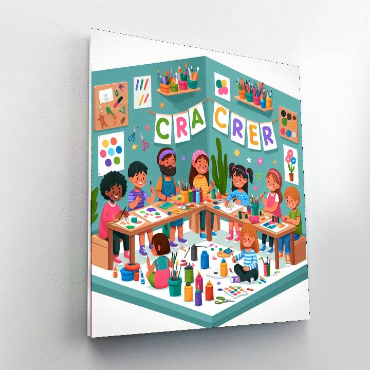 Creative Crafting Corner Number Painting