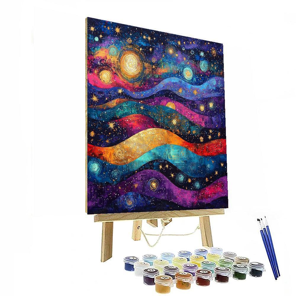 Frida Kahlo Inspired Cosmic Vibrations  Painting Number Kit