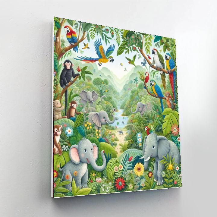 Colorful Wildlife Wonderland Paint By Number