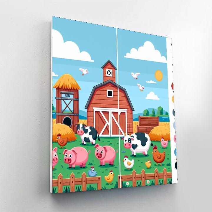 Farmyard Friends Celebration Paint By Number