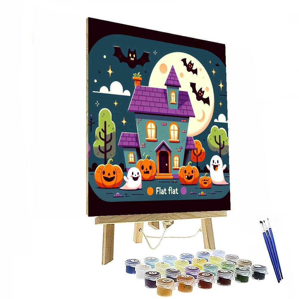 Spooky Halloween Adventure Paint By Numbers Art