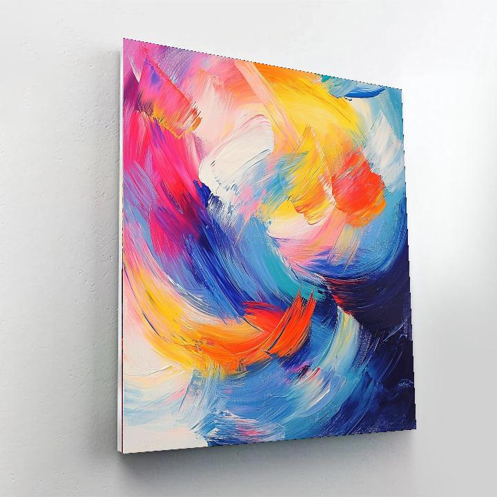 Edgar Degas Inspired Rippling Waves Of Color  Painting Number Kit