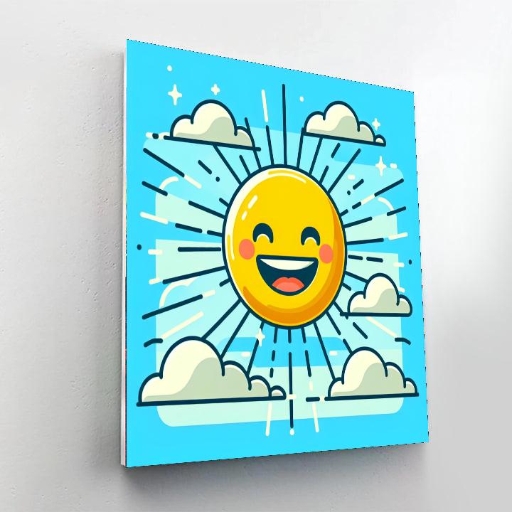 Sunny Smiley Face Paint By Numbers Kits