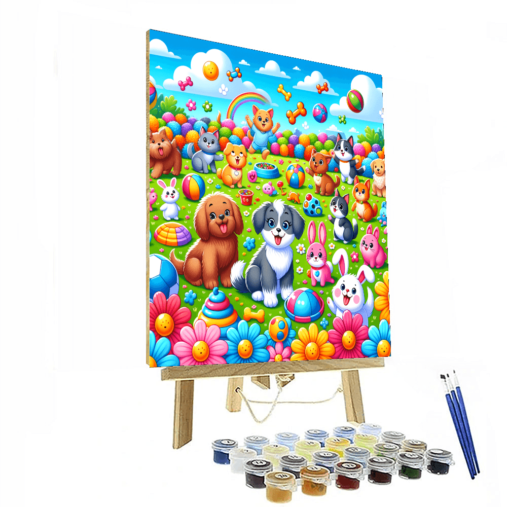 Whimsical Pet Adventures Paint By Number