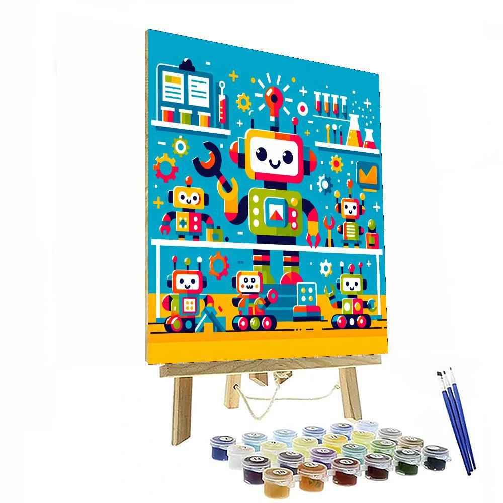 Robot Innovation Hub Painting By Numbers Kit