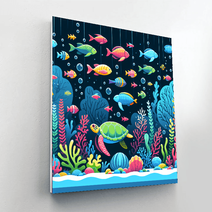 Marine Life Wonders Painting By Numbers Kit
