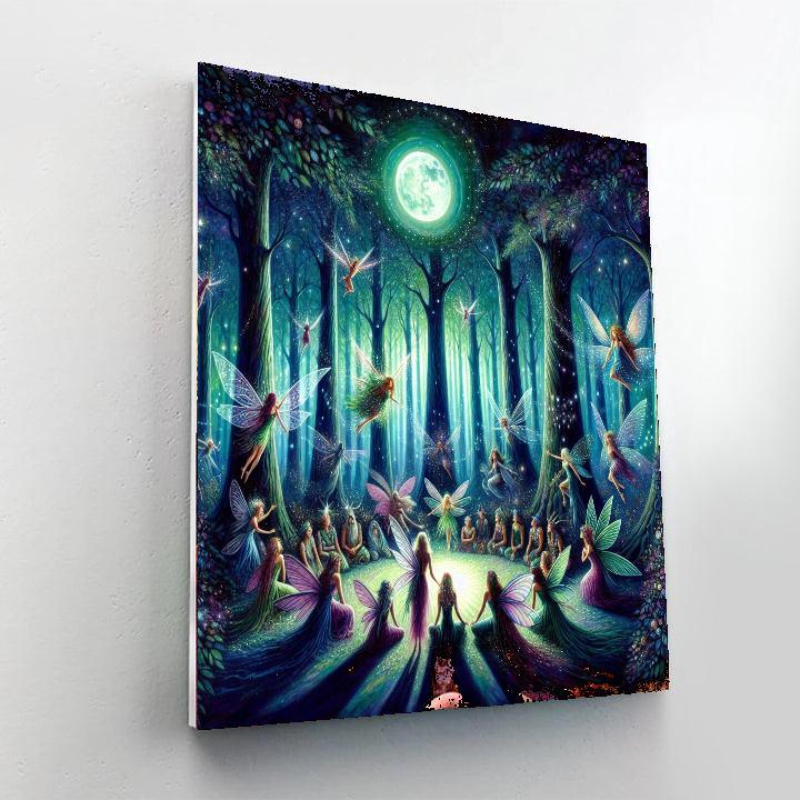 Whimsical Forest Gathering Paint By Numbers