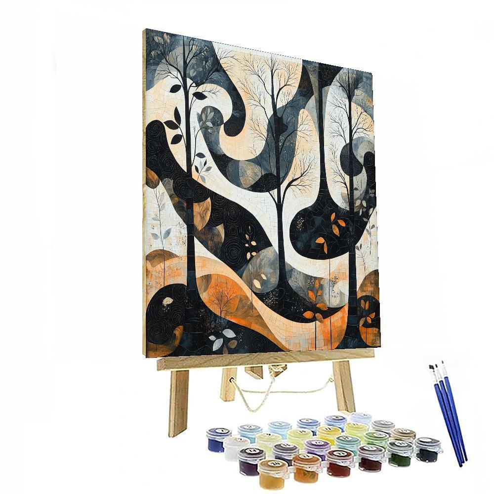 M.C. Escher Inspired Harmony Of Patterns  Number Painting