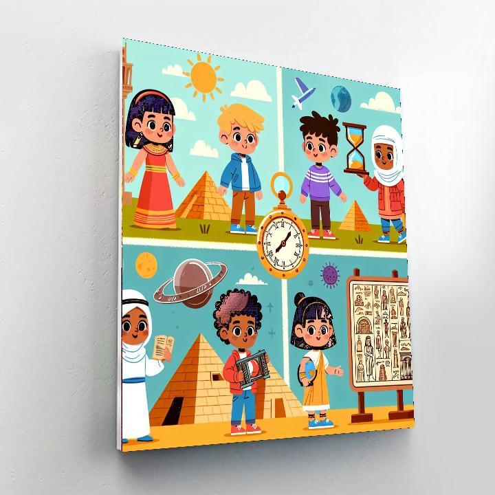 Time-traveling Adventurers Painting By Numbers Kit