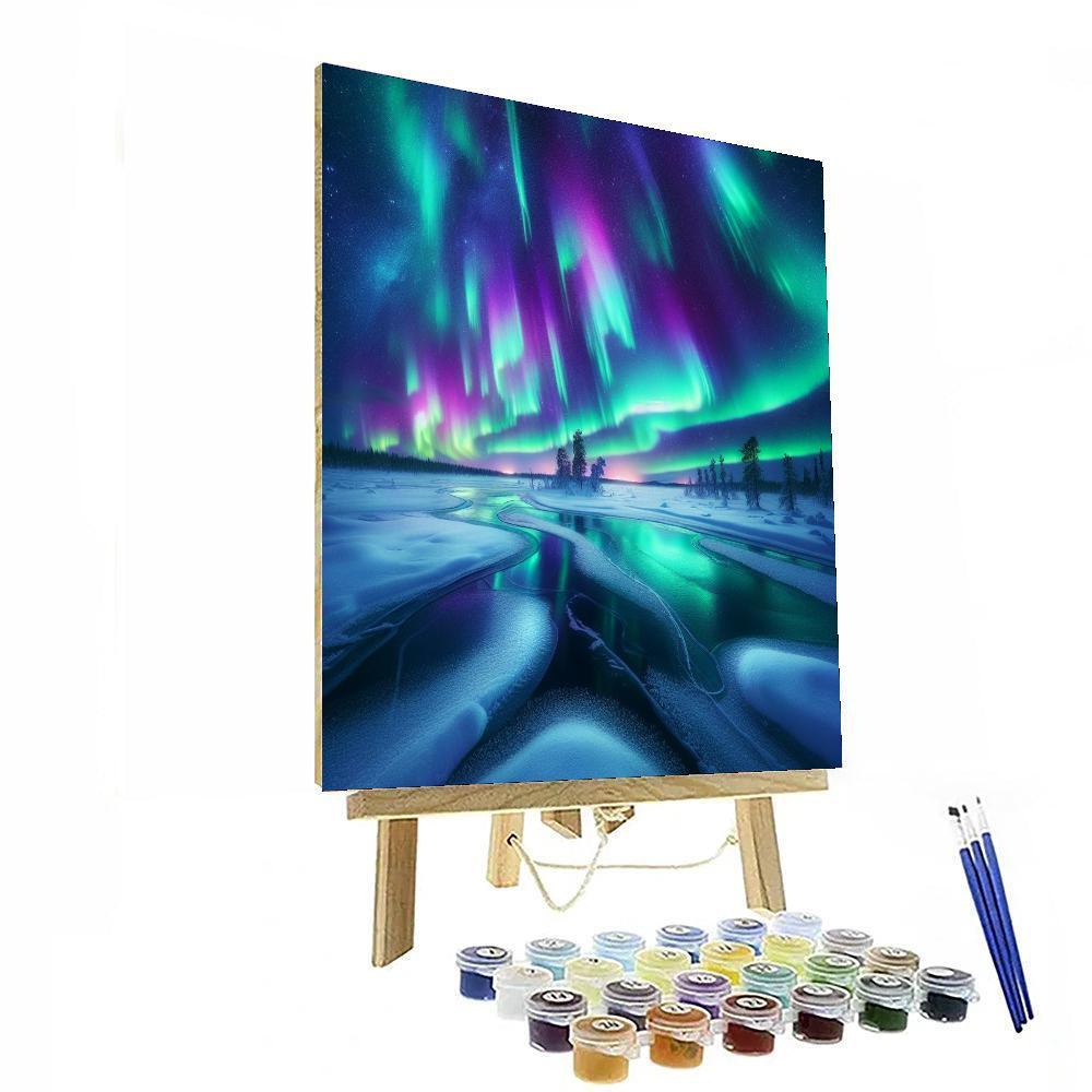 Aurora Borealis Mystery Paint By Numbers Kits