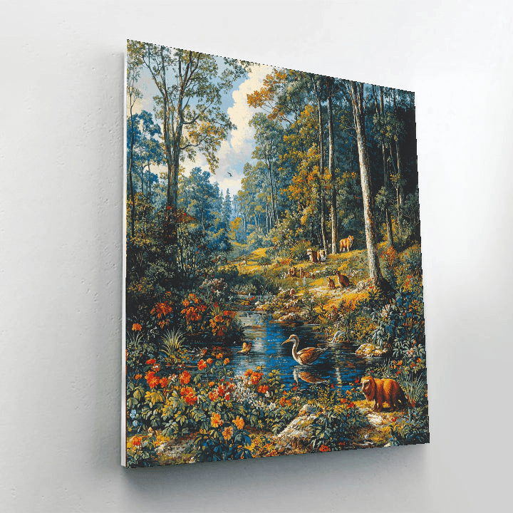 John James Audubon Inspired Wildlife Whispers  Numbered Painting Kits