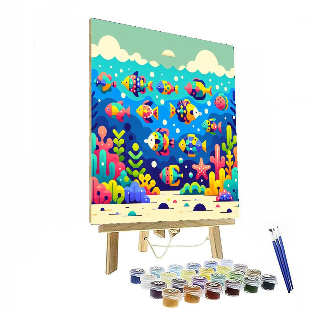 Lively Lagoons Numbered Painting Kits
