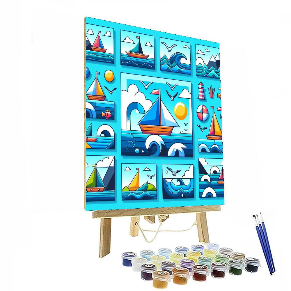Sailing Adventure Seas Numbered Painting Kits