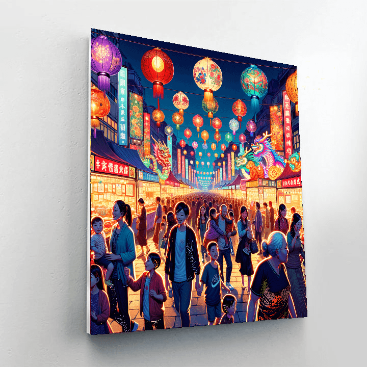 Taipei International Lantern Festival - Taiwan Painting By Numbers Kit