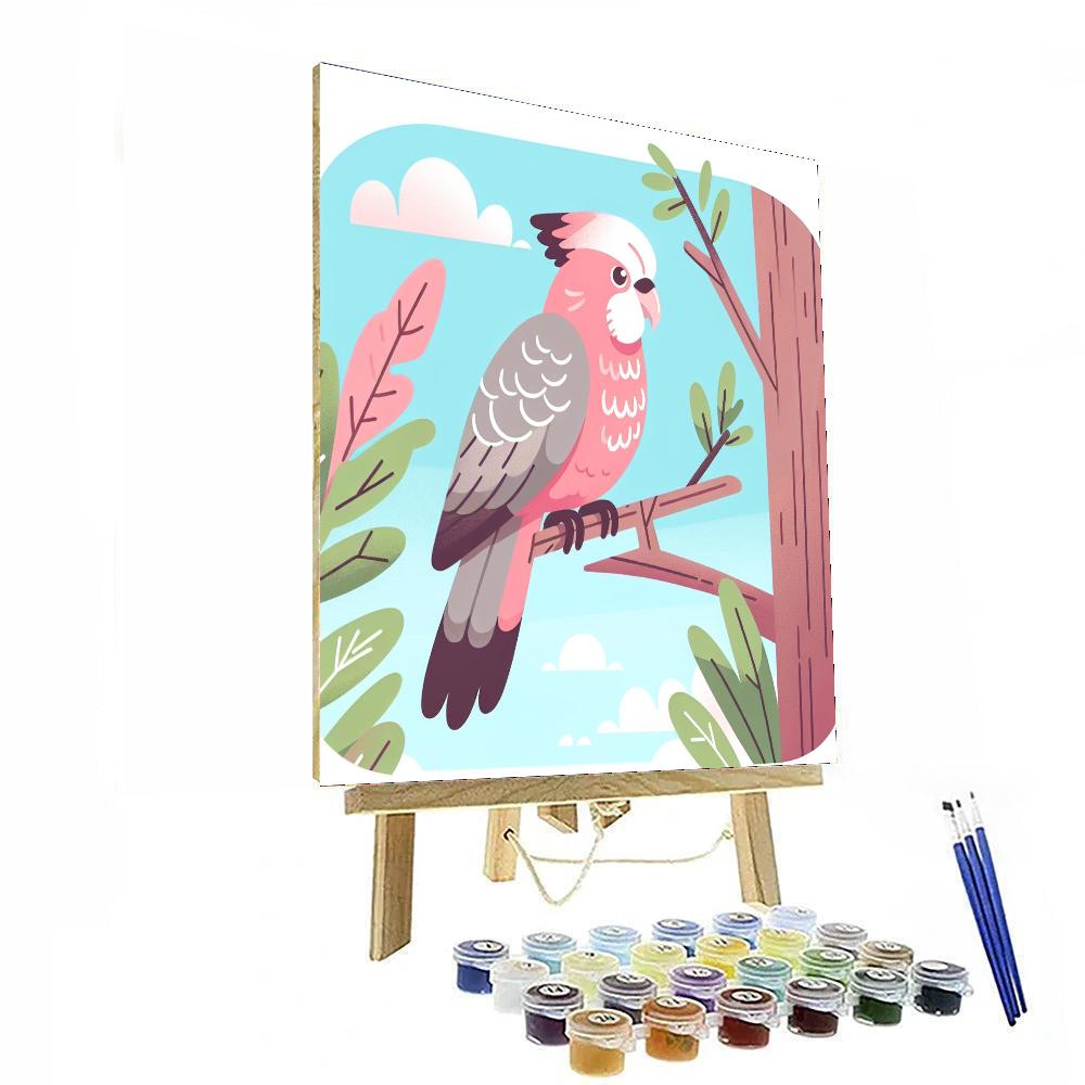 Gigantic Galah Paint By Numbers Art