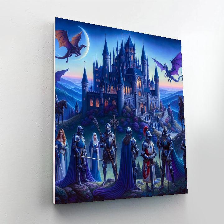 Majestic Medieval Fantasy Numbered Painting Kits