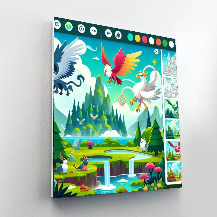 Mythical Island Number Painting