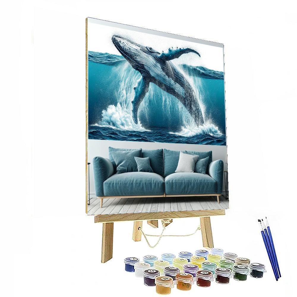 Majestic Whale Watching Paint By Color