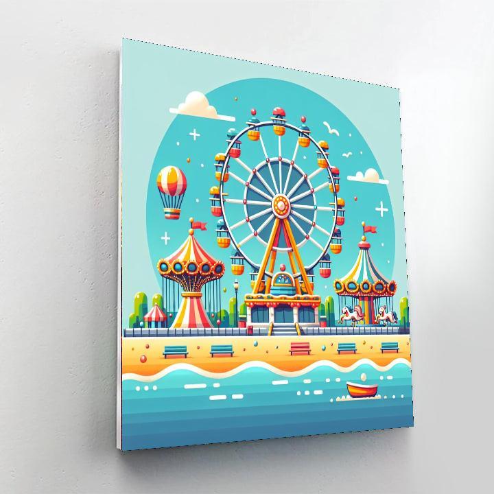 Seaside Carnival Painting By Numbers Kit