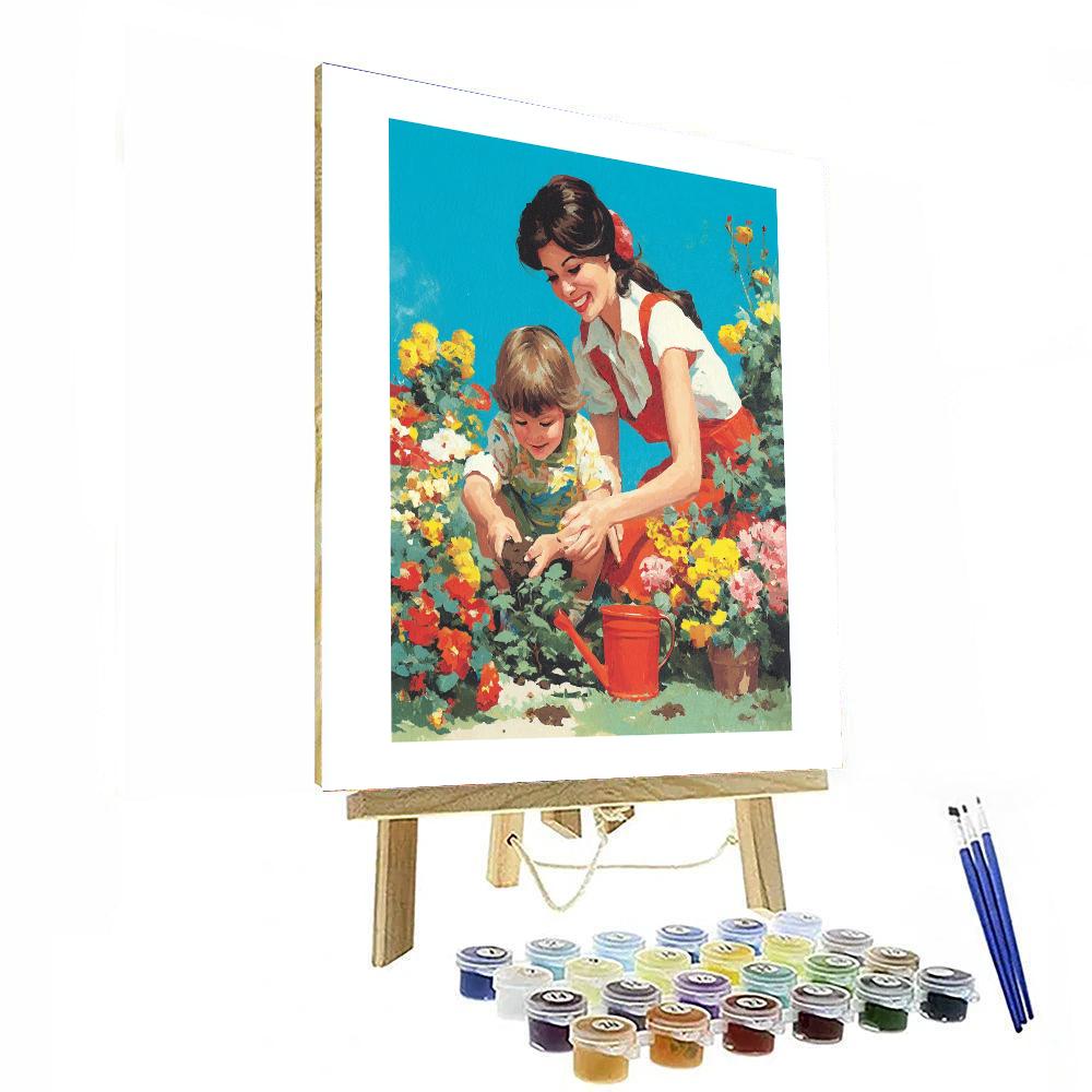 A Garden Of Mother's Love Painting Number Kit