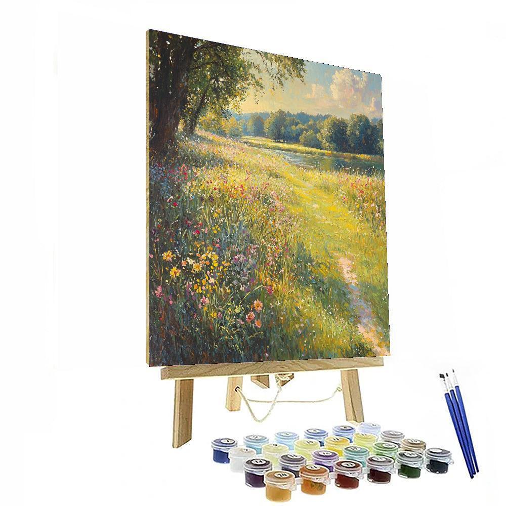 Thomas Gainsborough Inspired Midday Meadow  DIY Paint By Numbers
