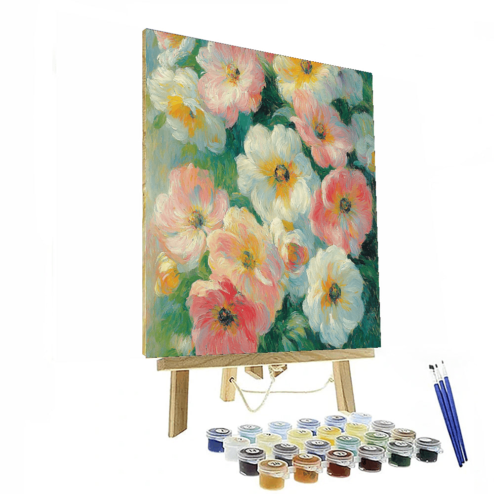 Pierre-Auguste Renoir Inspired Luminous Florals  Paint By Numbers