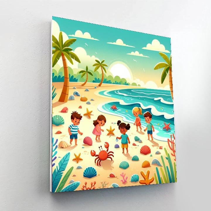 Tropical Beach Expedition Painting By Numbers Kit