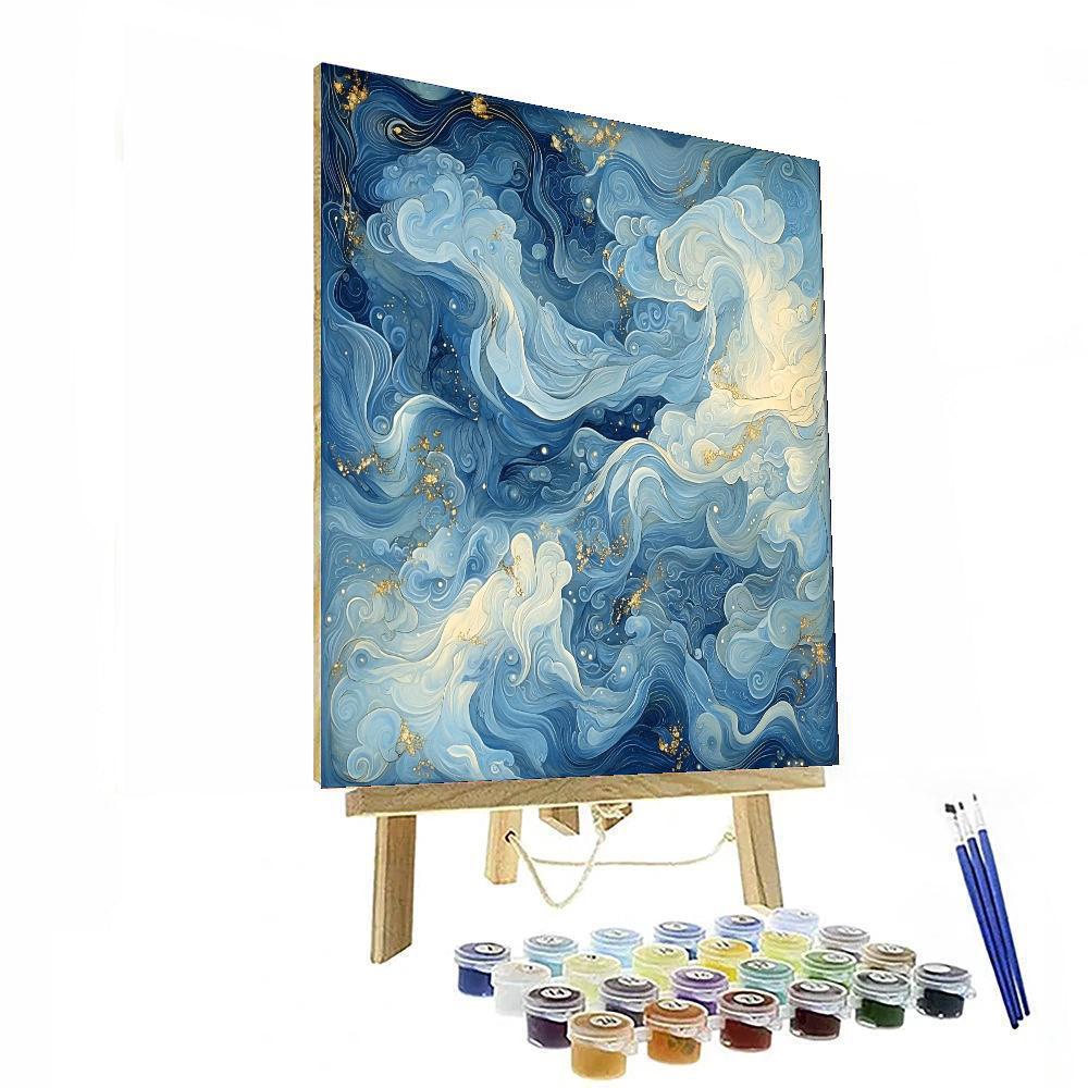 Alphonse Mucha Inspired Tides Of Change  DIY Paint By Numbers