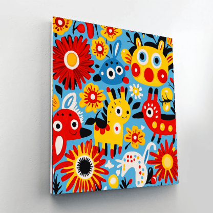 Miro Inspired Surreal Animal Parade Paint By Numbers Kits