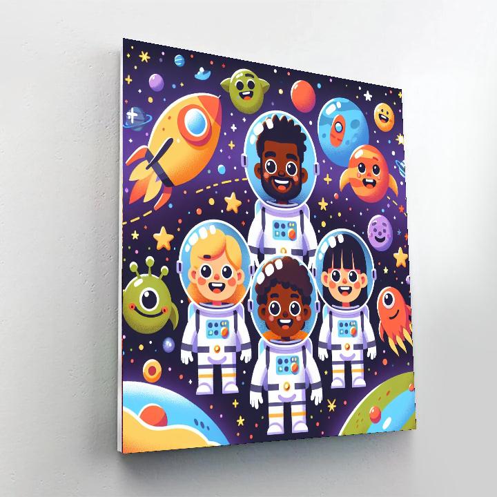 Fun Space Adventures Paint By Numbers