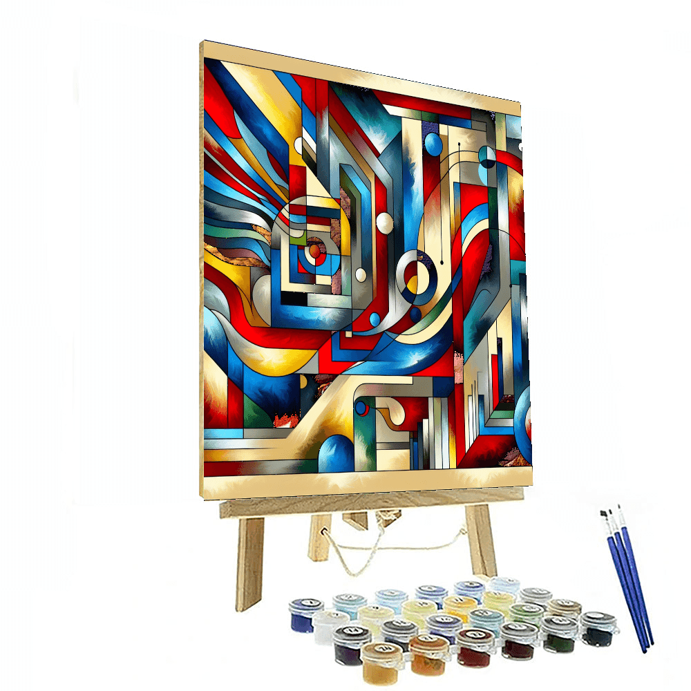 Bold Abstract Patterns Painting By Numbers Kit