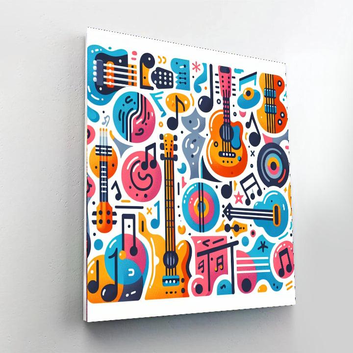 Guitar Heroes Painting Number Kit
