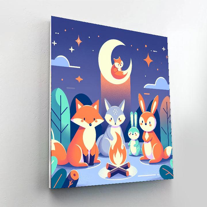 Crescent Critters Campfire Numbered Painting Kits