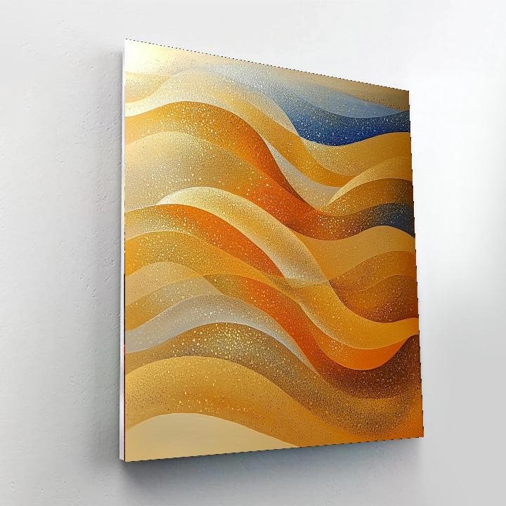 Georges Seurat Inspired Whirling Dunes  Number Painting
