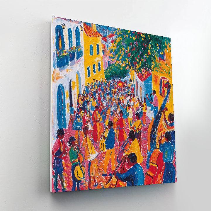 Henri Matisse Inspired Street Musicians  Number Painting