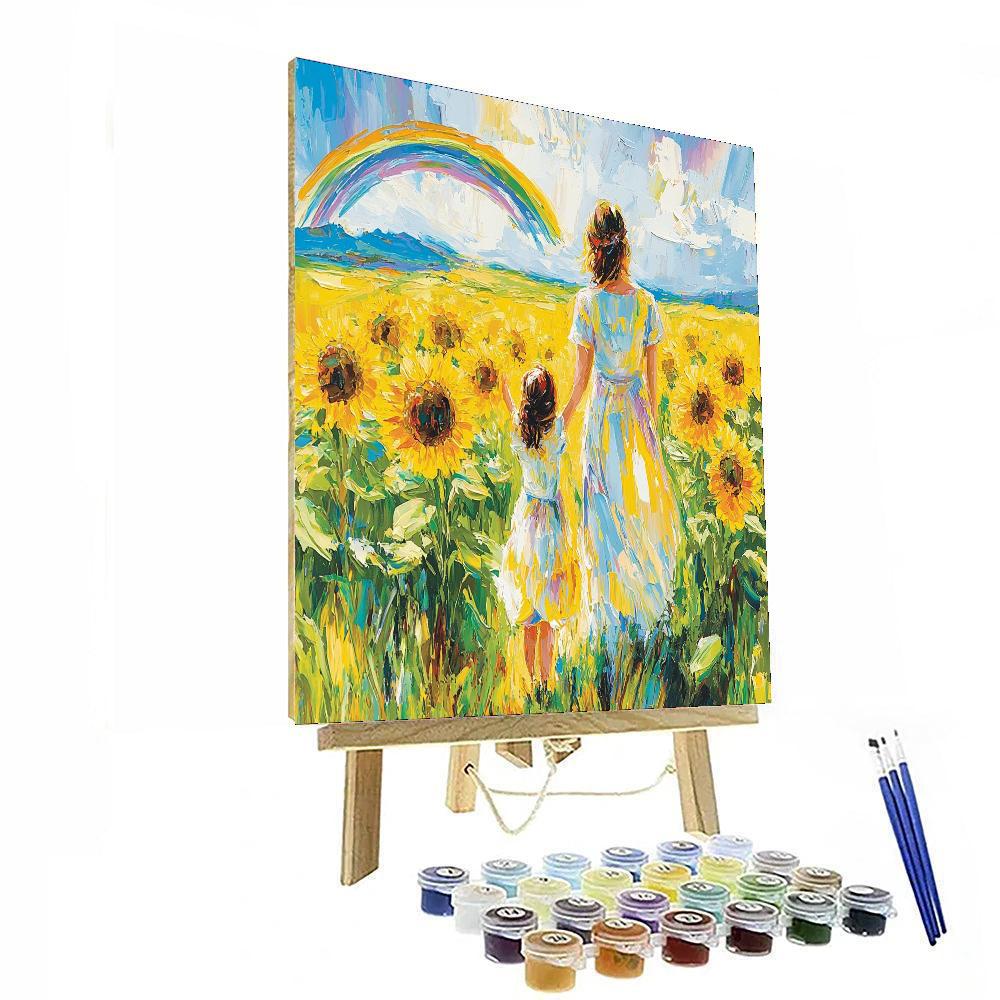 Chasing Rainbow Dreams Number Painting