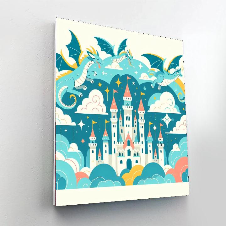 Fantasy Sky Kingdom Number Painting