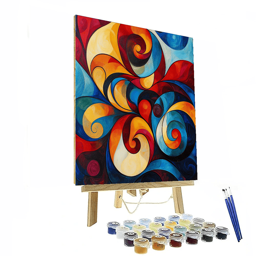 Matisse Inspired Abstract Waves of Emotion - DIY Painting By Numbers Kit