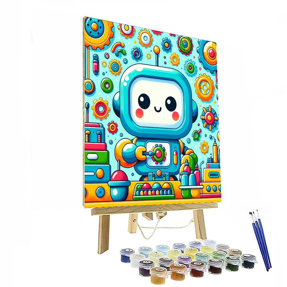 Adventurous Robot Quest Painting Number Kit