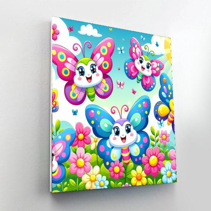 Charming Butterfly Friends Painting By Numbers Kit