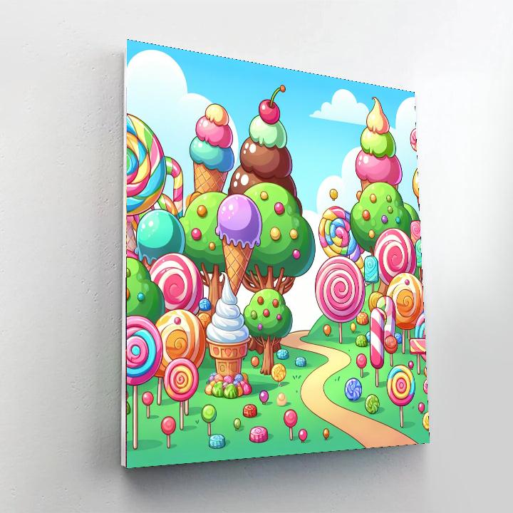 Colorful Ice Cream Land Paint By Color