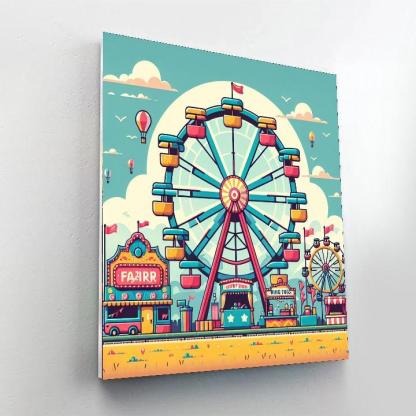 Charming Country Fair Paint By Numbers