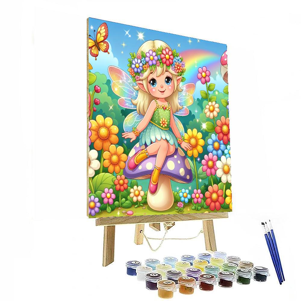 Wonderful Fairy Garden Painting Number Kit
