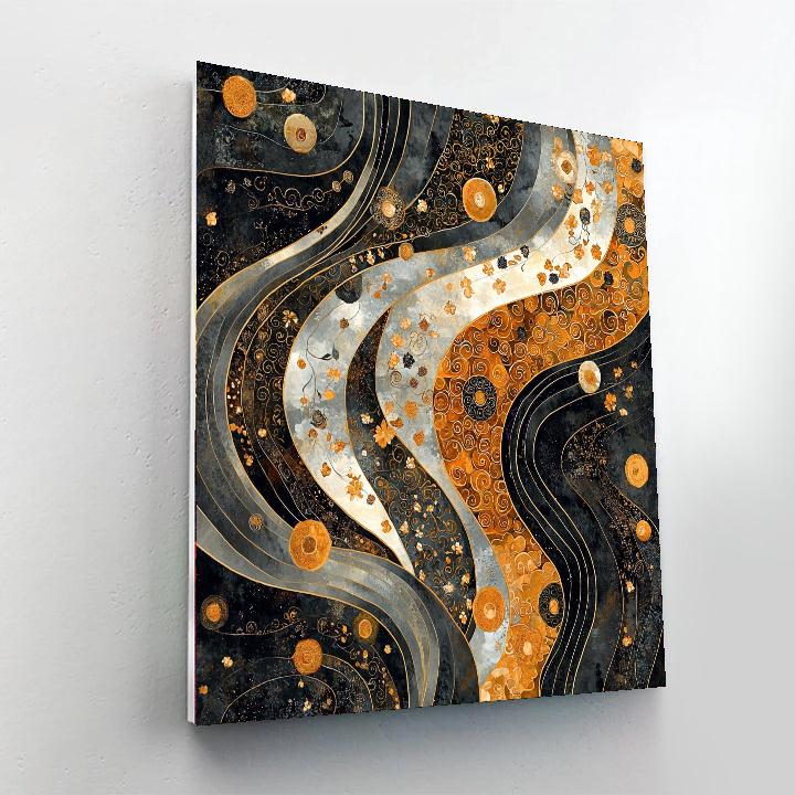 Gustav Klimt Inspired Symbolic Connection  Paint By Numbers Kits
