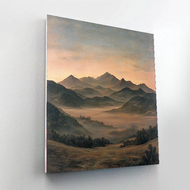 Caspar David Friedrich Inspired Mystic Mountain Landscapes  Paint By Numbers Kits