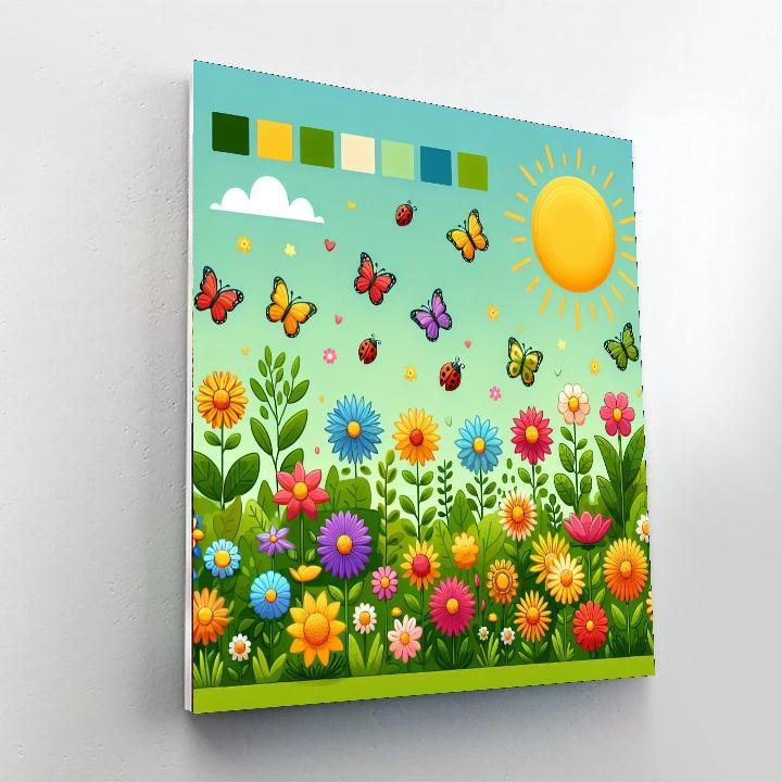 Sunny Days In The Garden Paint By Numbers