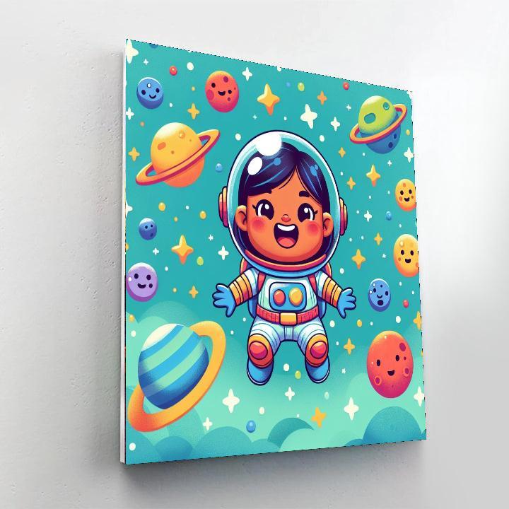 Astronaut Space Odyssey Painting Number Kit