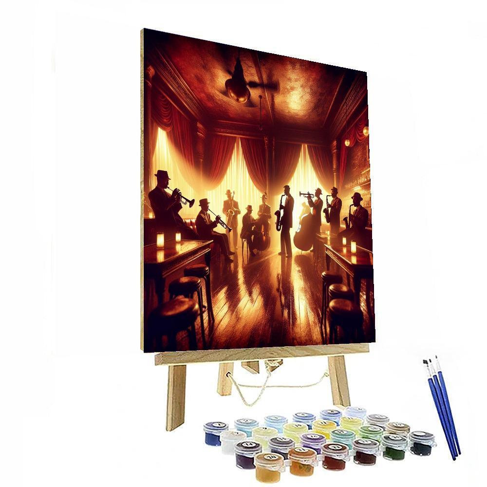 Vintage Jazz Club Vibes Paint By Color